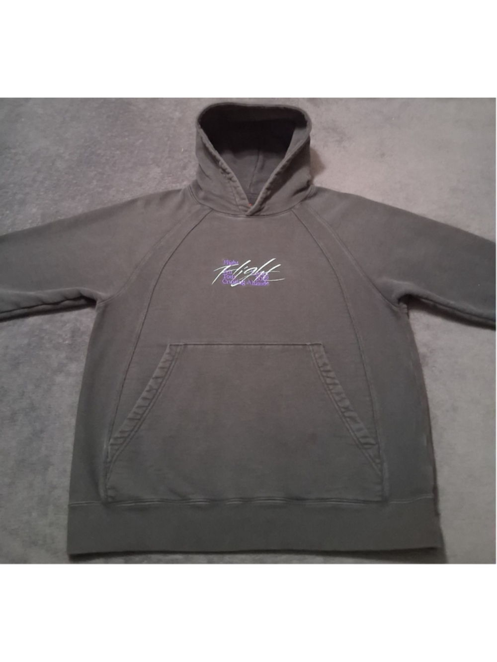 2022 Nike Air Jordan Flight Heritage Coll. Men's Medium Hoodie Black DM1394-010 - Picture 6 of 12